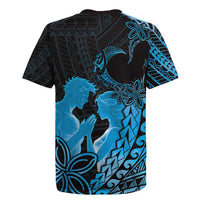 Alofa Samoa Valentine Blue Rugby Jersey Love Is The Greatest Thing LT05 - Polynesian Pride