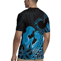 Alofa Samoa Valentine Blue Rugby Jersey Love Is The Greatest Thing LT05 - Polynesian Pride