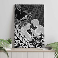 Alofa Samoa Valentine Black Canvas Wall Art Love Is The Greatest Thing LT05 - Polynesian Pride