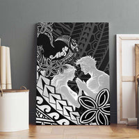 Alofa Samoa Valentine Black Canvas Wall Art Love Is The Greatest Thing LT05 - Polynesian Pride