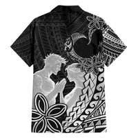 Alofa Samoa Valentine Black Family Matching Puletasi and Hawaiian Shirt Love Is The Greatest Thing LT05 - Polynesian Pride