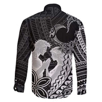 Alofa Samoa Valentine Black Family Matching Puletasi and Hawaiian Shirt Love Is The Greatest Thing LT05 - Polynesian Pride