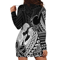 Alofa Samoa Valentine Black Hoodie Dress Love Is The Greatest Thing