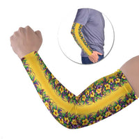 Aloha Hawaii Mardi Gras Arm Sleeves Gold Style