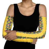 Aloha Hawaii Mardi Gras Arm Sleeves Gold Style