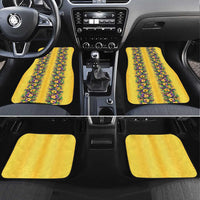 Aloha Hawaii Mardi Gras Car Mats Gold Style