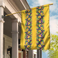 Aloha Hawaii Mardi Gras Garden Flag Gold Style