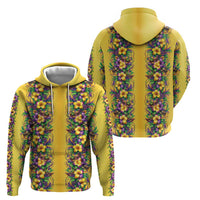 Aloha Hawaii Mardi Gras Hoodie Gold Style