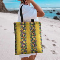 Aloha Hawaii Mardi Gras Tote Bag Gold Style