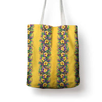 Aloha Hawaii Mardi Gras Tote Bag Gold Style