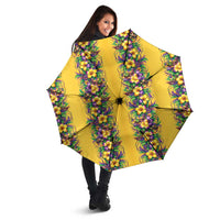 Aloha Hawaii Mardi Gras Umbrella Gold Style LT05 - Polynesian Pride