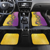 Hawaii Mardi Gras Car Mats Plumeria Lei Beads Glitter Style