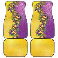 Hawaii Mardi Gras Car Mats Plumeria Lei Beads Glitter Style