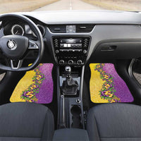 Hawaii Mardi Gras Car Mats Plumeria Lei Beads Glitter Style