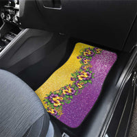 Hawaii Mardi Gras Car Mats Plumeria Lei Beads Glitter Style