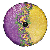 Hawaii Mardi Gras Spare Tire Cover Plumeria Lei Beads Glitter Style