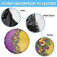 Hawaii Mardi Gras Spare Tire Cover Plumeria Lei Beads Glitter Style