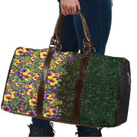 Hawaii Mardi Gras Travel Bag Tropical Flowers Glitter Style