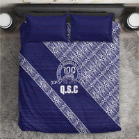 Tonga Queen Salote College Bedding Set 100 Years Anniversary Navy Color