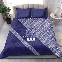 Tonga Queen Salote College Bedding Set 100 Years Anniversary Navy Color