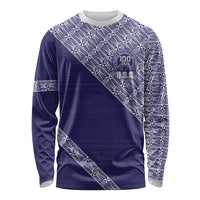 Tonga Queen Salote College Long Sleeve Shirt 100 Years Anniversary Navy Color