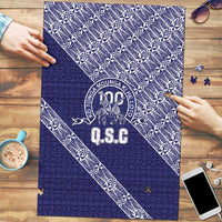 Tonga Queen Salote College Puzzle 100 Years Anniversary Navy Color