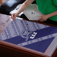 Tonga Queen Salote College Puzzle 100 Years Anniversary Navy Color