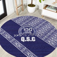 Tonga Queen Salote College Round Carpet 100 Years Anniversary Navy Color