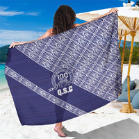 Tonga Queen Salote College Sarong 100 Years Anniversary Navy Color