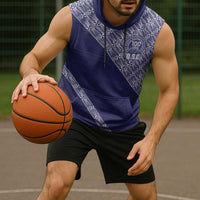 Tonga Queen Salote College Sleeveless Hoodie 100 Years Anniversary Navy Color