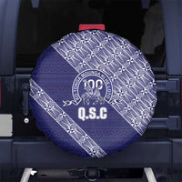 Tonga Queen Salote College Spare Tire Cover 100 Years Anniversary Navy Color
