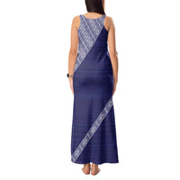 Tonga Queen Salote College Tank Maxi Dress 100 Years Anniversary Navy Color
