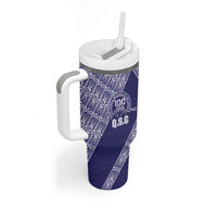 Tonga Queen Salote College Tumbler With Handle 100 Years Anniversary Navy Color