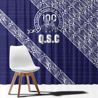 Tonga Queen Salote College Window Curtain 100 Years Anniversary Navy Color