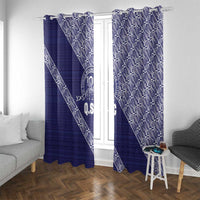 Tonga Queen Salote College Window Curtain 100 Years Anniversary Navy Color