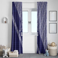 Tonga Queen Salote College Window Curtain 100 Years Anniversary Navy Color