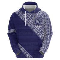 Tonga Queen Salote College Zip Hoodie 100 Years Anniversary Navy Color