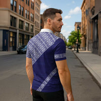 Tonga Queen Salote College Zipper Polo Shirt 100 Years Anniversary Navy Color