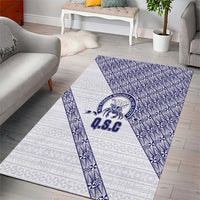 Tonga Queen Salote College Area Rug 100 Years Anniversary White Color