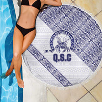 Tonga Queen Salote College Beach Blanket 100 Years Anniversary White Color