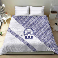 Tonga Queen Salote College Bedding Set 100 Years Anniversary White Color