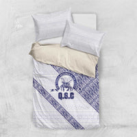 Tonga Queen Salote College Bedding Set 100 Years Anniversary White Color