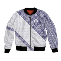 Tonga Queen Salote College Bomber Jacket 100 Years Anniversary White Color