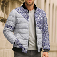 Tonga Queen Salote College Bomber Puffer Jacket 100 Years Anniversary White Color