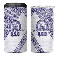 Tonga Queen Salote College 4 in 1 Can Cooler Tumbler 100 Years Anniversary White Color