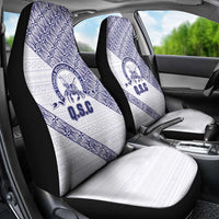 Tonga Queen Salote College Car Seat Cover 100 Years Anniversary White Color