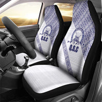 Tonga Queen Salote College Car Seat Cover 100 Years Anniversary White Color