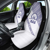 Tonga Queen Salote College Car Seat Cover 100 Years Anniversary White Color