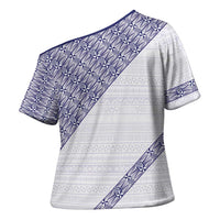 Tonga Queen Salote College Cross Shoulder Shirt 100 Years Anniversary White Color