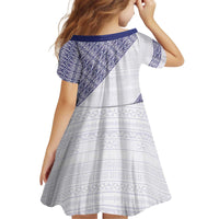 Tonga Queen Salote College Kid Short Sleeve Dress 100 Years Anniversary White Color